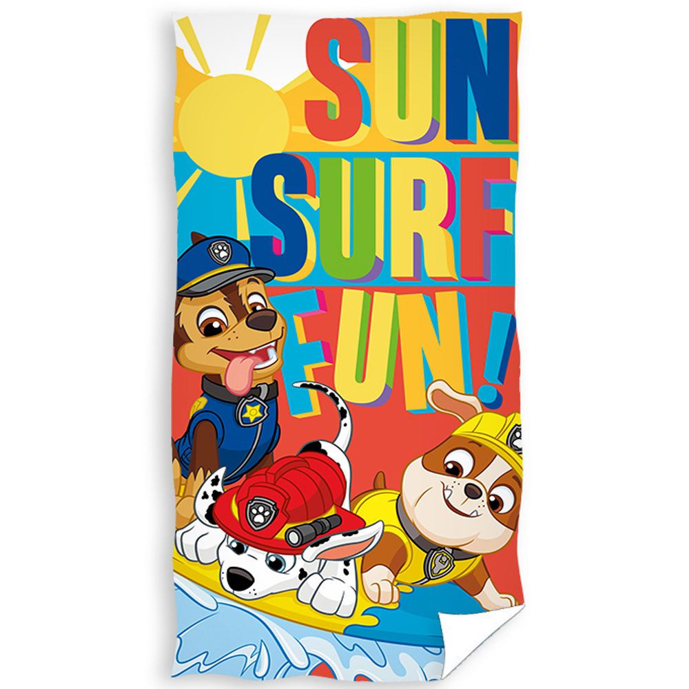 DETSKÝ BAVLNENÝ UTERÁK PAW PATROL 70X140 CM VZOROVANÝ