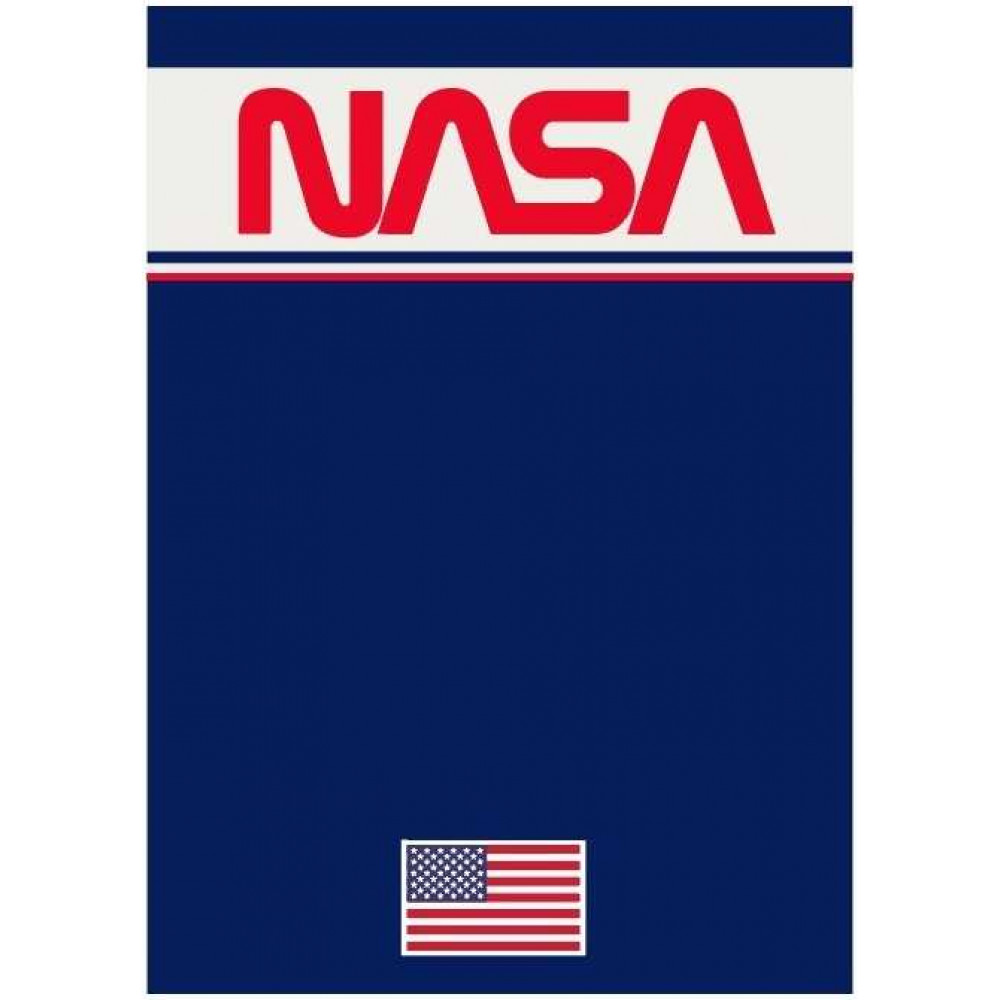 DETSKÁ FLEECOVÁ DEKA NASA 100X140 CM VZOROVANÁ