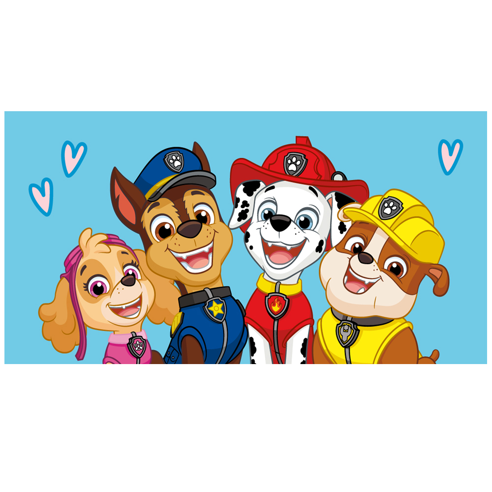 DETSKÝ BAVLNENÝ UTERÁK PAW PATROL 70X140 CM VZOROVANÝ