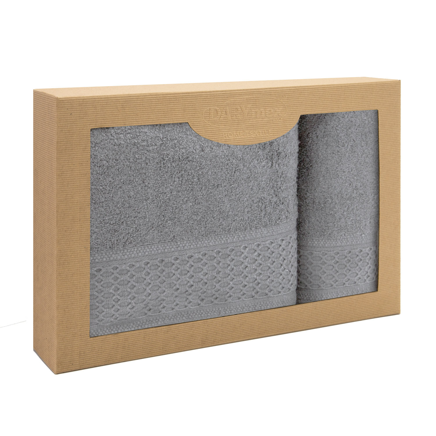BAVLNENÉ UTERÁKY SOLANO SADA 1 KS 50X90 CM, 1 KS 70X140 CM SIVÁ