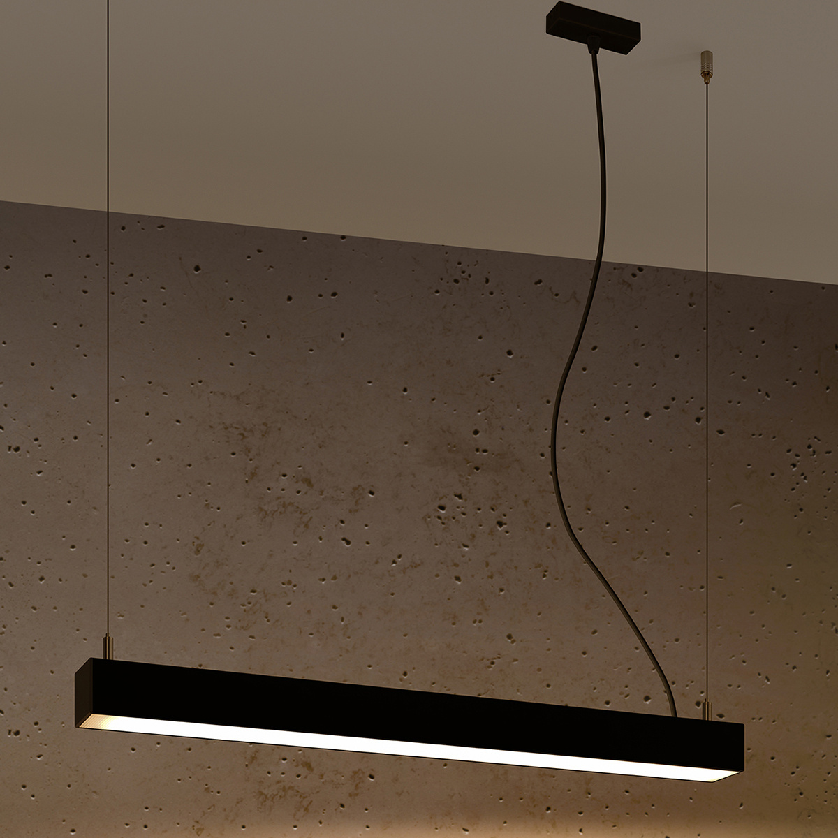 Závesné LED svietidlo Pinne 67, 1x LED 17w, 3000k, b