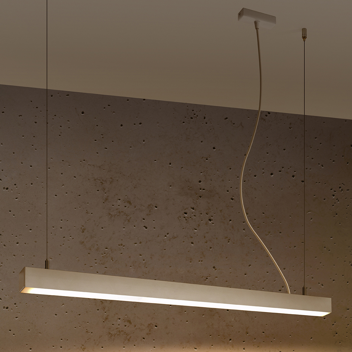 Závesné LED svietidlo Pinne 90, 1x LED 25w, 3000k, w