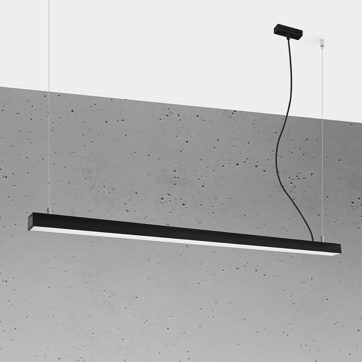 Závesné LED svietidlo Pinne 150, 1x LED 39w, 3000k, b