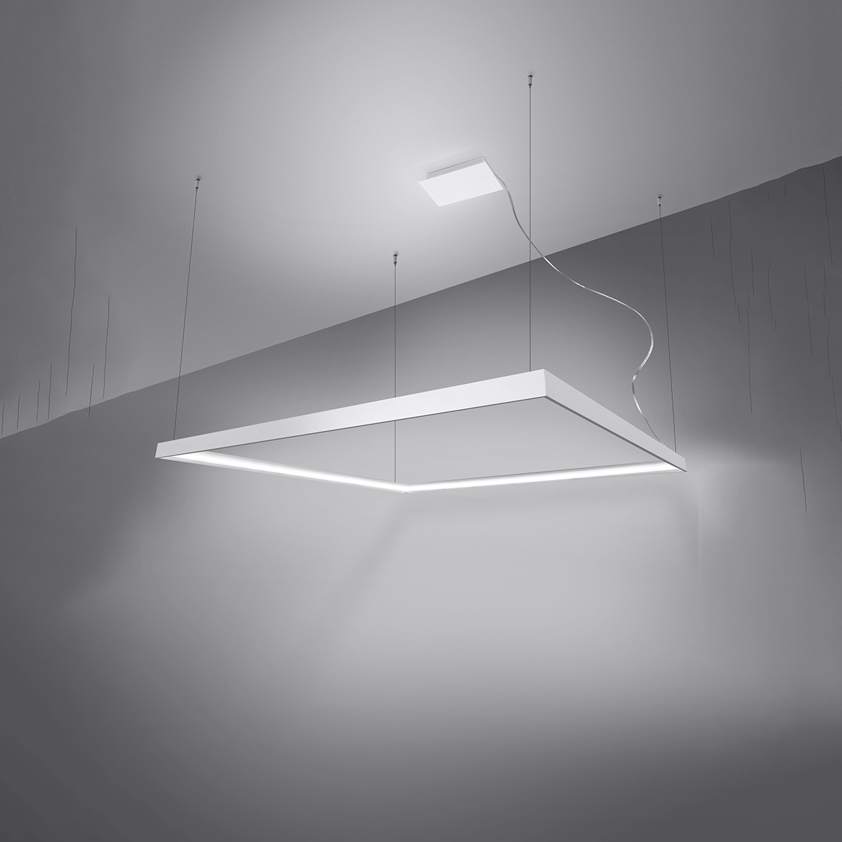 Závesné LED svietidlo Nelya m, 1x LED 50w, 4000k, w