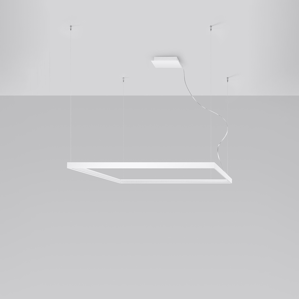 Závesné LED svietidlo Nelya l, 1x LED 70w, 3000k, w