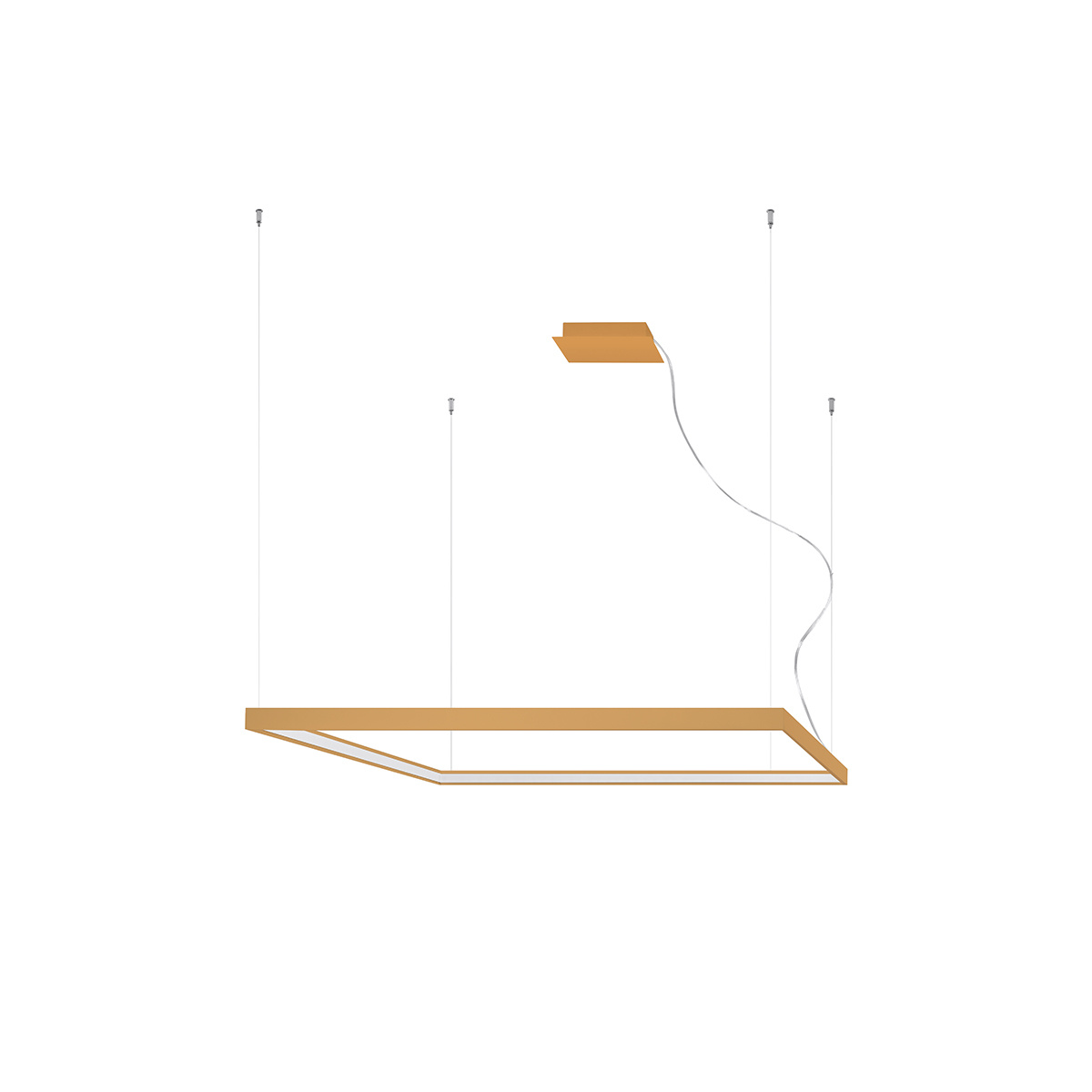 Závesné LED svietidlo Nelya l, 1x LED 70w, 3000k, g