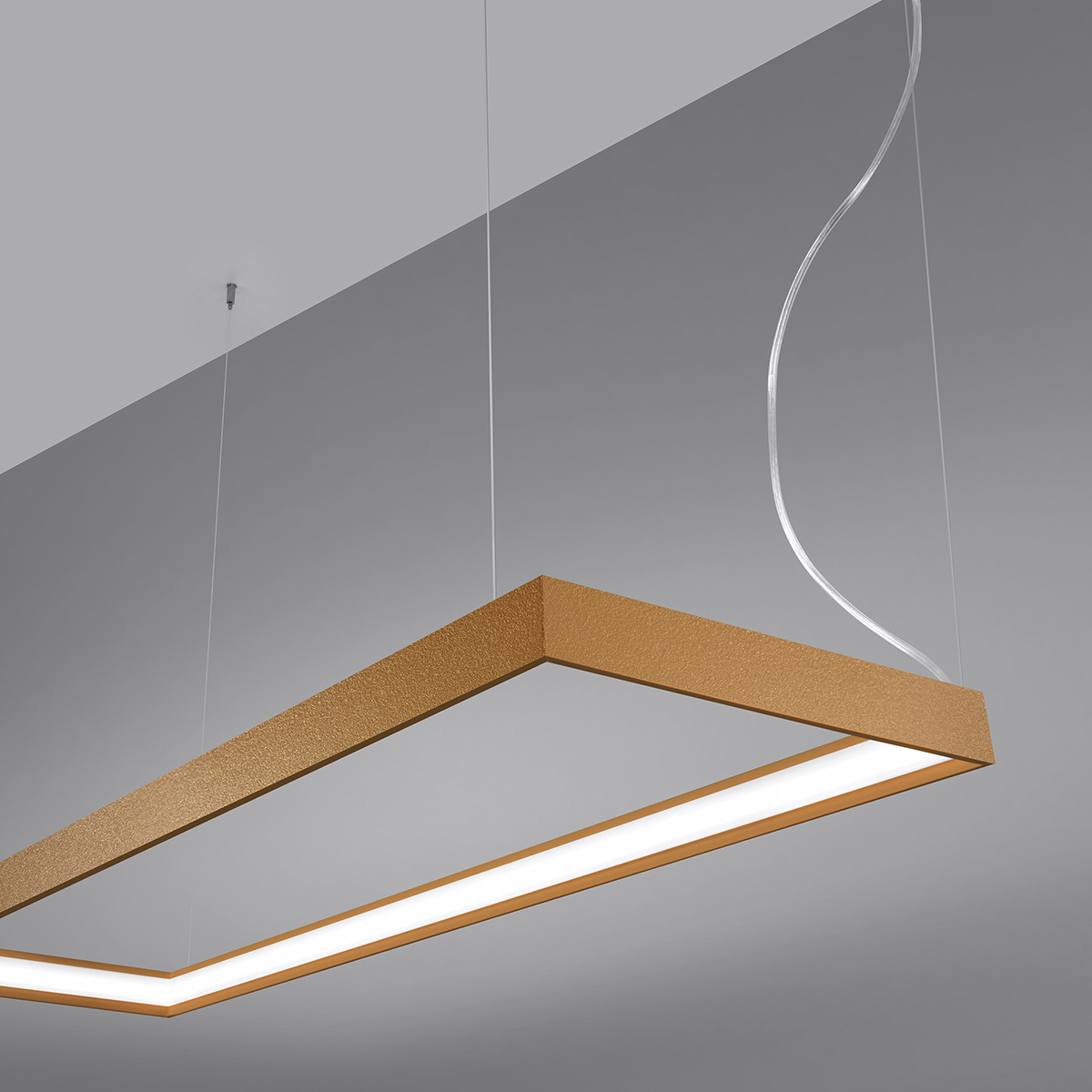 Závesné LED svietidlo Tuula m, 1x LED 50w, 4000k, g