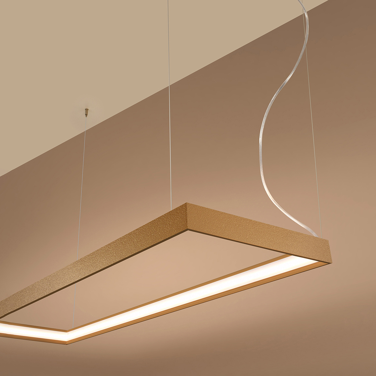 Závesné LED svietidlo Tuula l, 1x LED 50w, 3000k, g