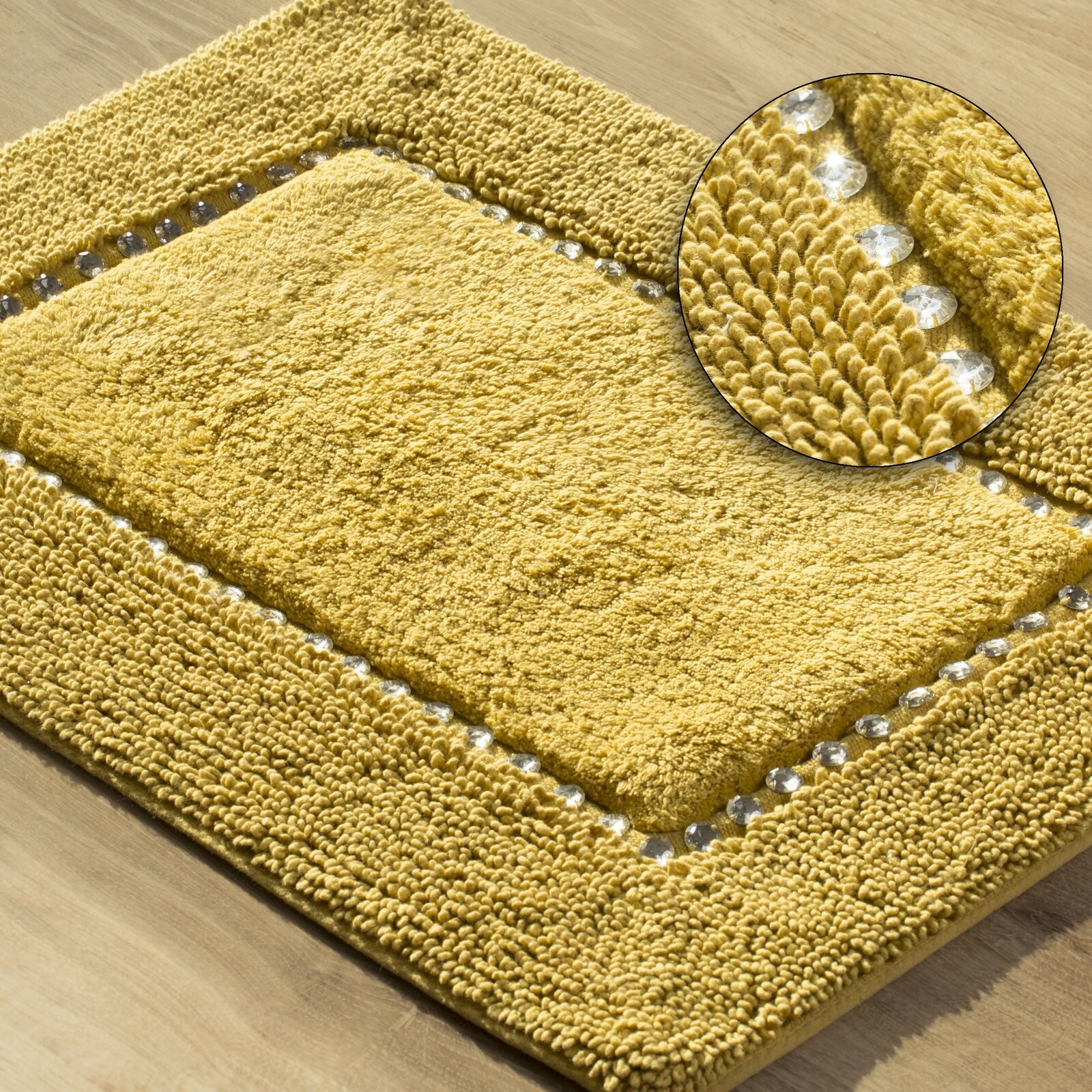 PODLOŽKA DO KÚPEĽNE CHIC 60X90 CM HORČICOVÁ