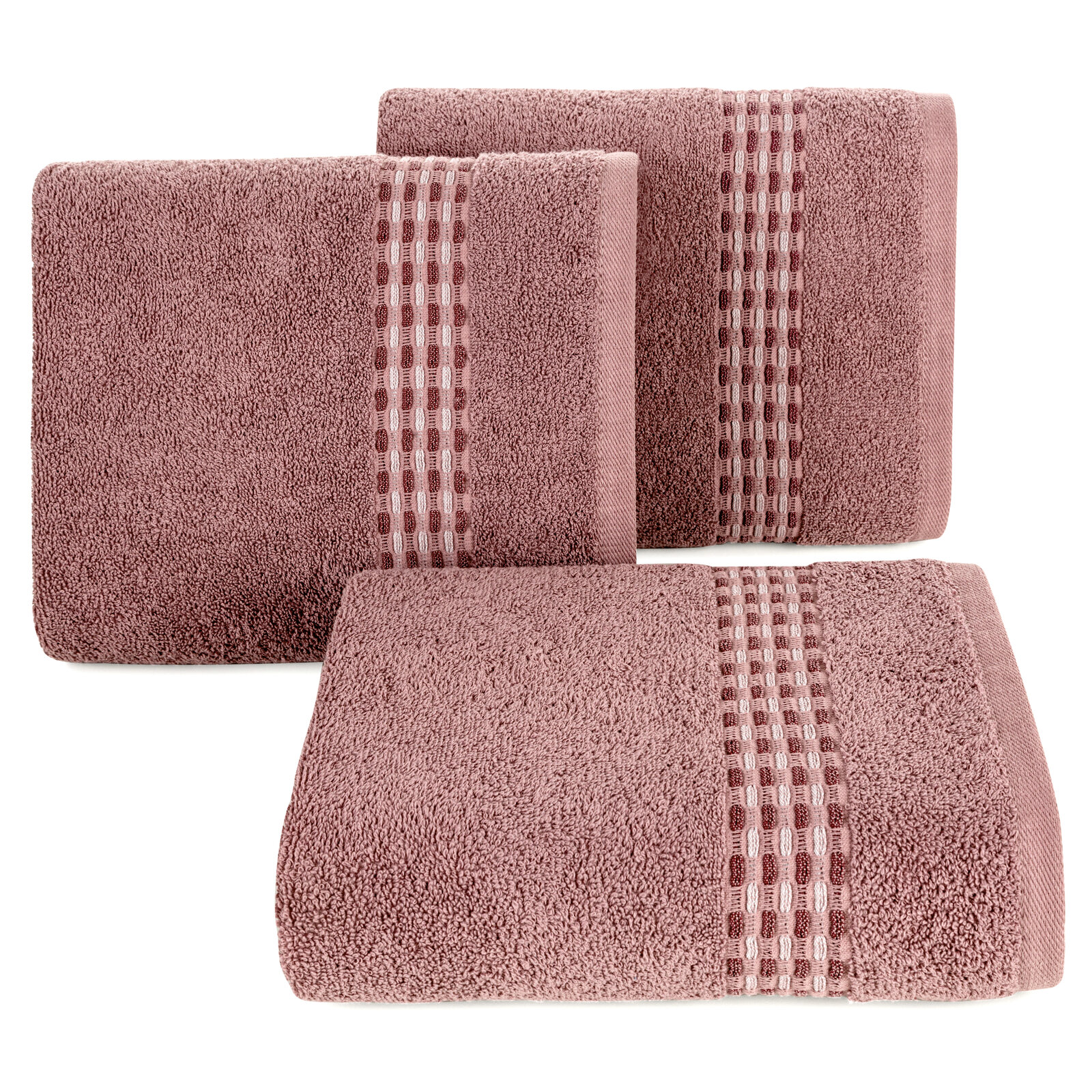BAVLNENÝ UTERÁK RIVA SADA 6KS 50X90 CM STARORUŽOVÁ
