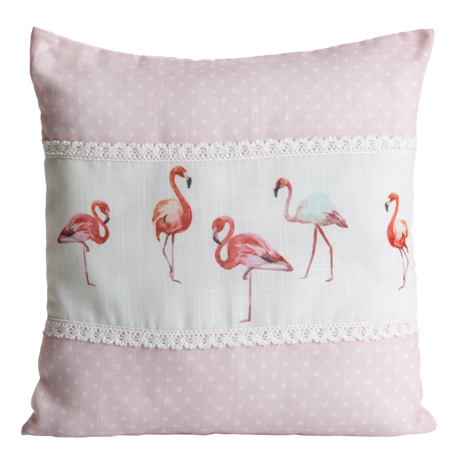 SADA DEKORAČNÝCH OBLIEČOK NA VANKÚŠ 2KS FLAMINGO 40X40 CM VZOROVANÁ