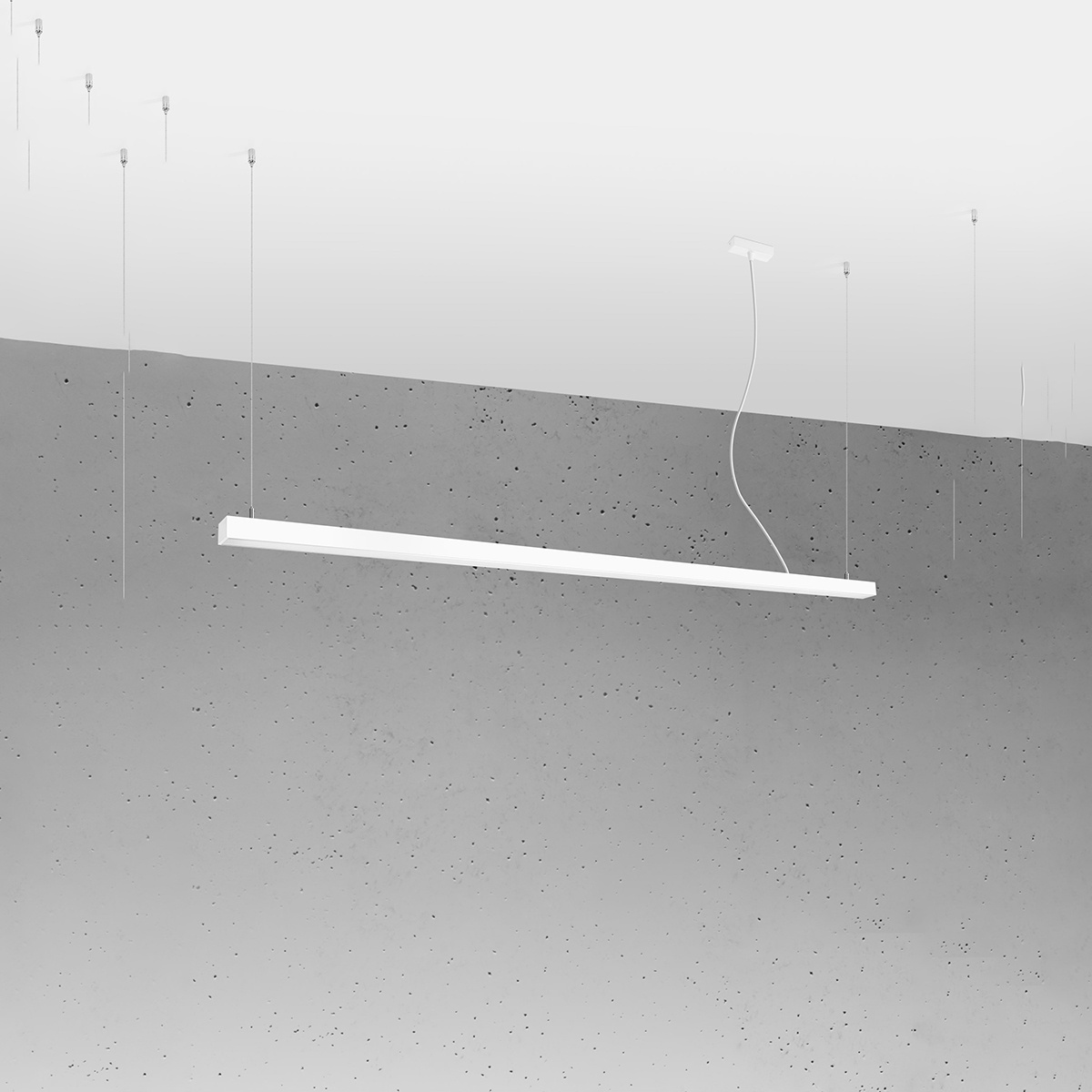 Závesné LED svietidlo Pinne 200, 1x LED 50w, 3000k, w