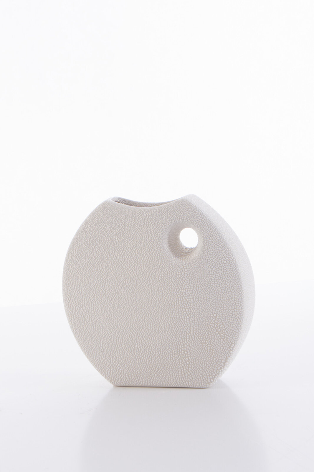 KERAMICKÁ VÁZA RISO 23X6X22 CM KRÉMOVÁ