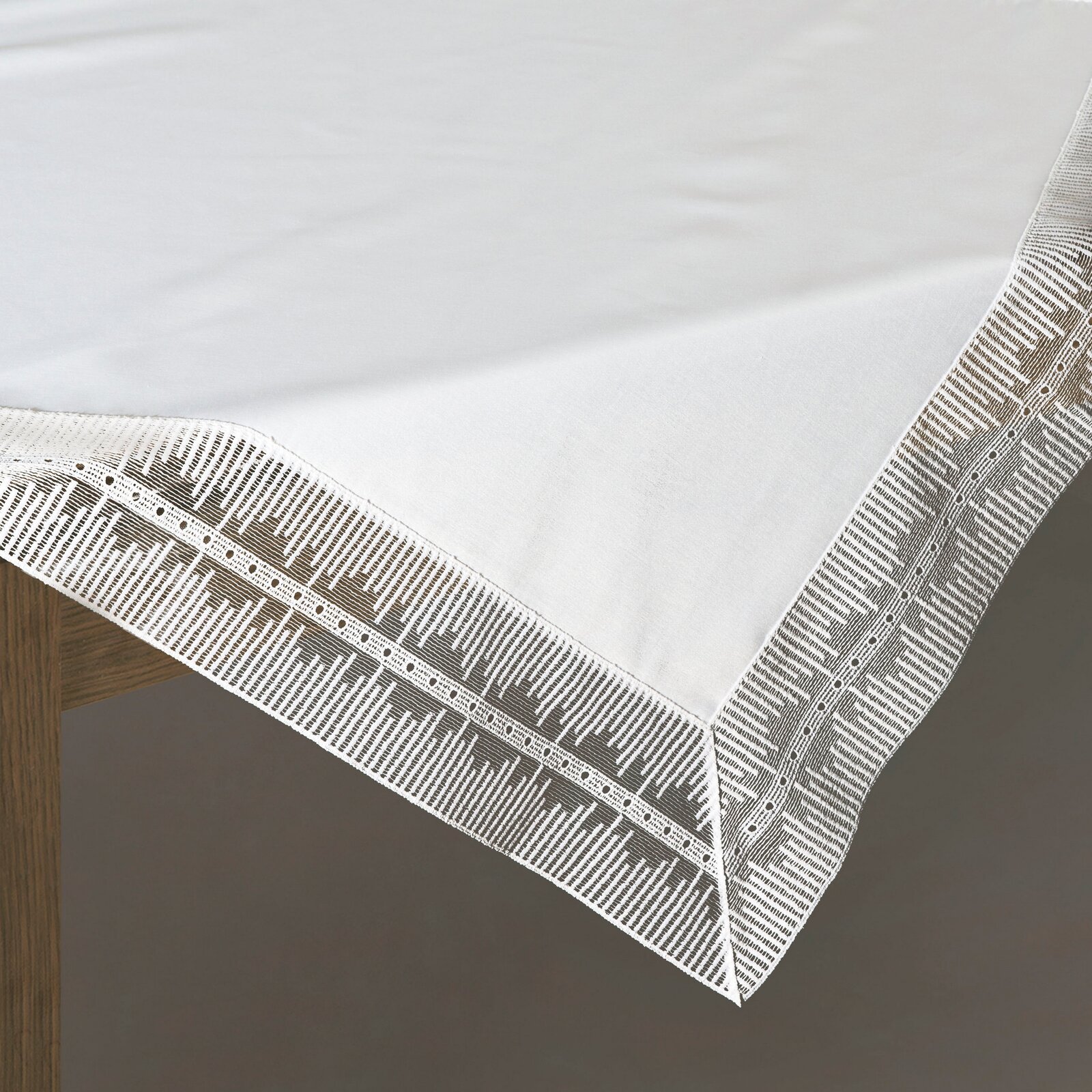 OBRUS 80X80 CM BIELY