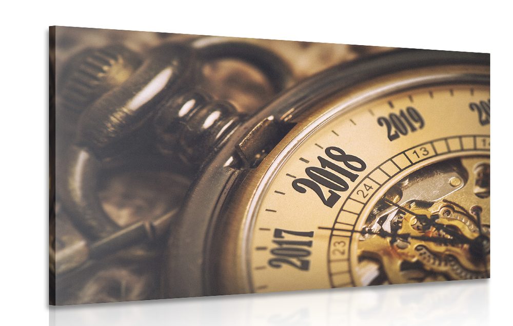 Obraz vintage vreckové hodinky Varianta: 120x80