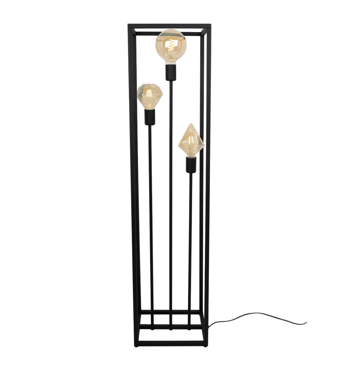 Stojacia lampa Edison Cage, výber z 3 farieb uchytenia
