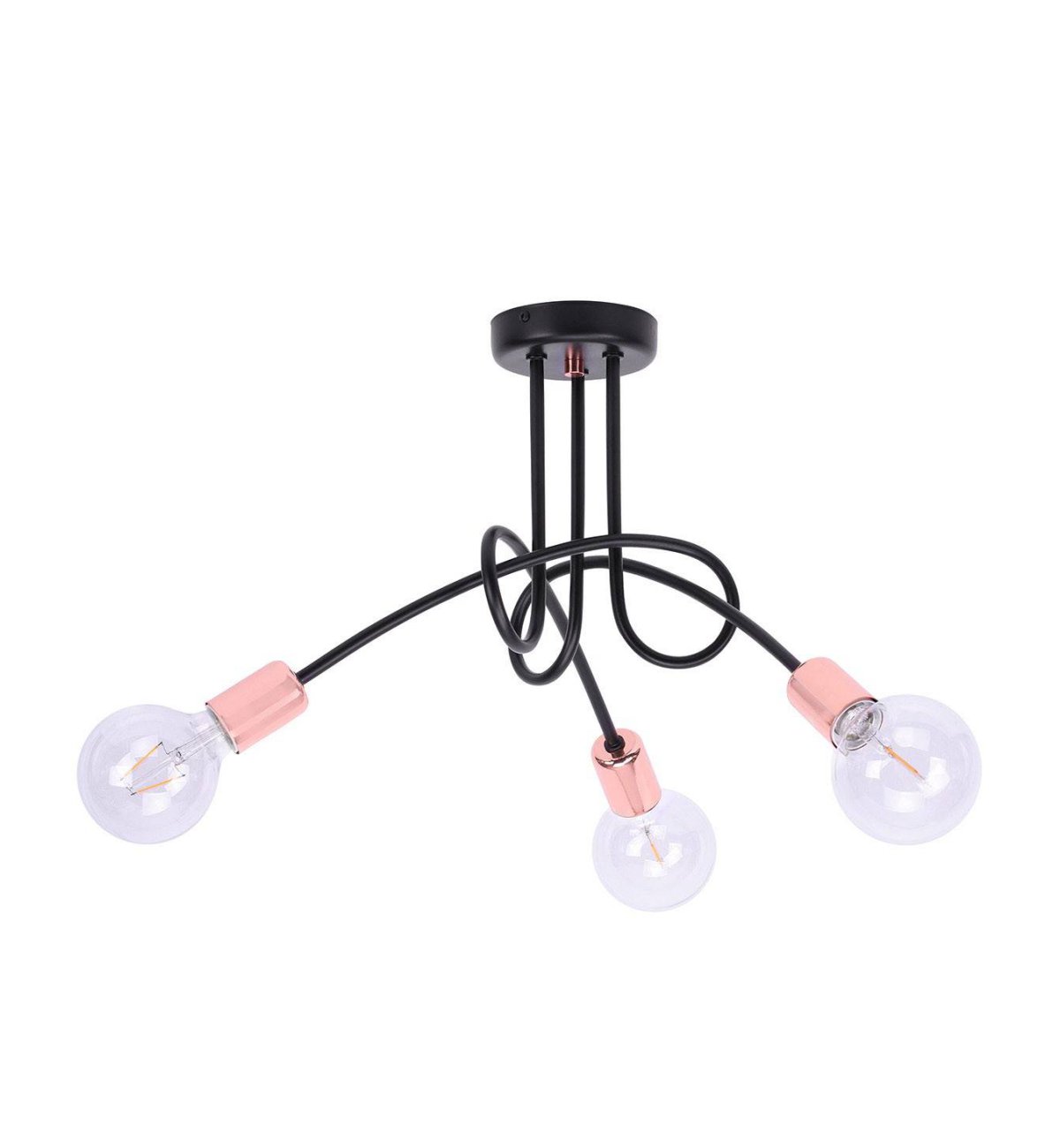 Stropné svietidlo Edison, výber z 2 farieb, c