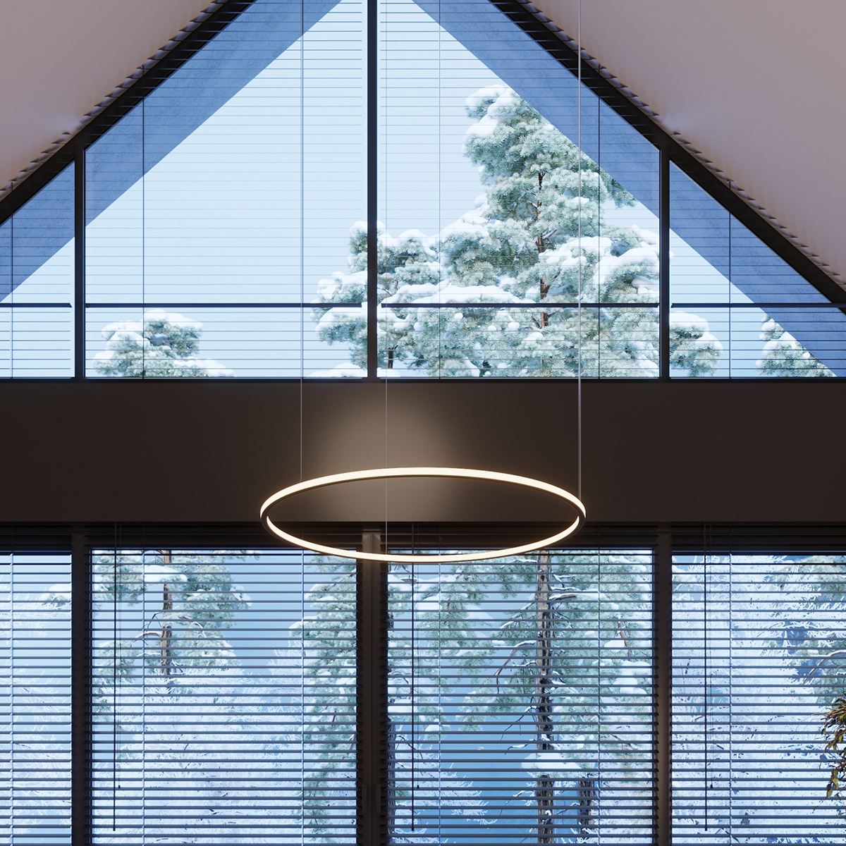 Závesné LED svietidlo Risa 120, 1x LED 76w, 3000k, b