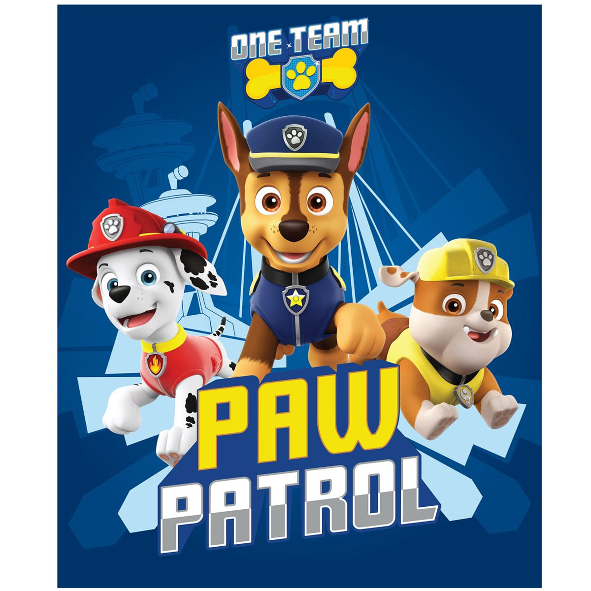 DETSKÁ FLEECOVÁ DEKA PAW PATROL 100X140 CM VZOROVANÁ