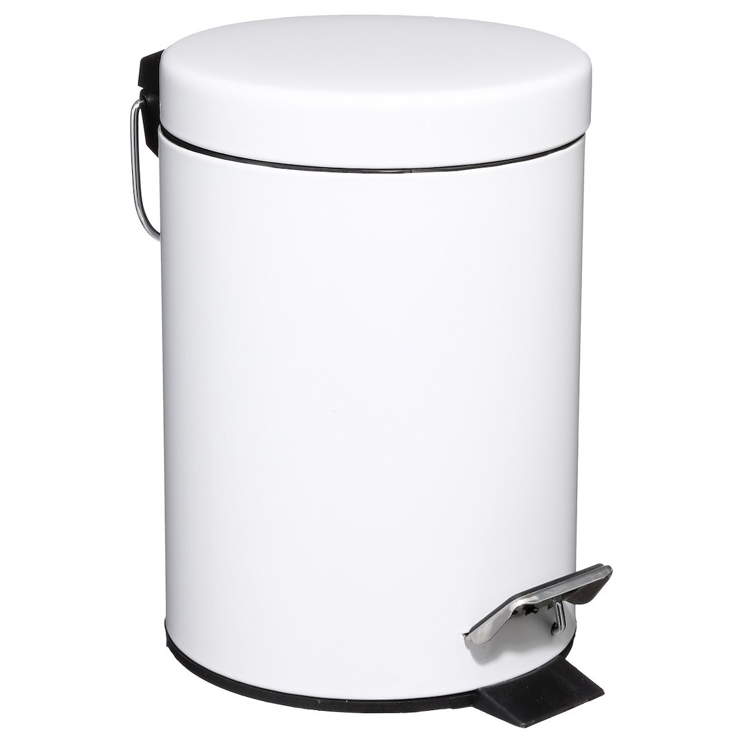 Odpadkový kôš Round, biela, 3L