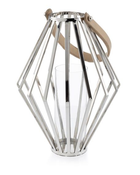 LAMPÁŠ GEO 41X31 CM STRIEBORNÁ