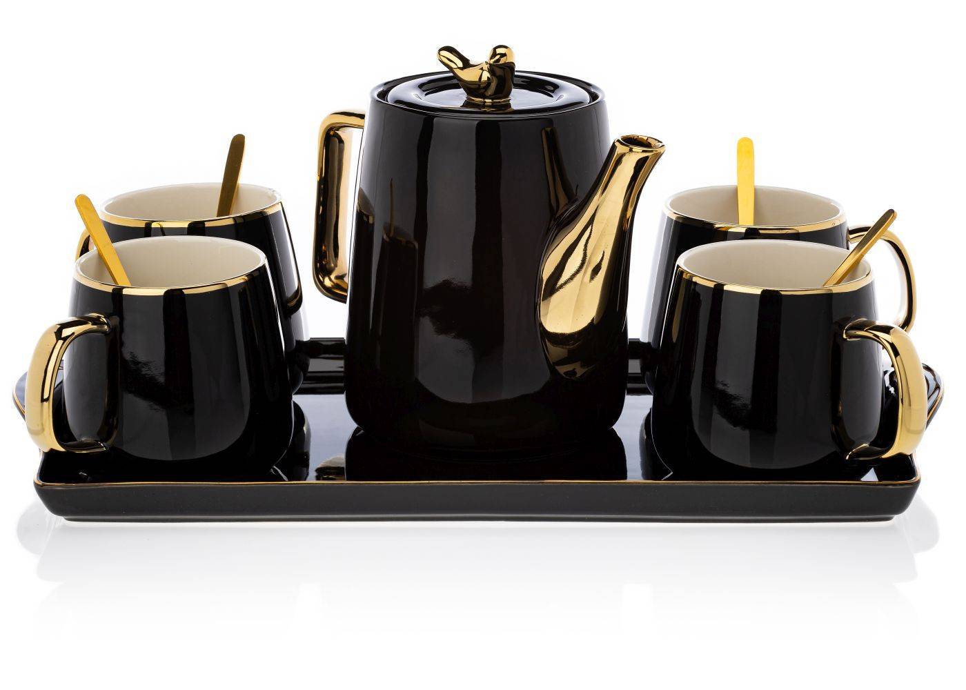 Čajový/kávový set Noah Black Gold