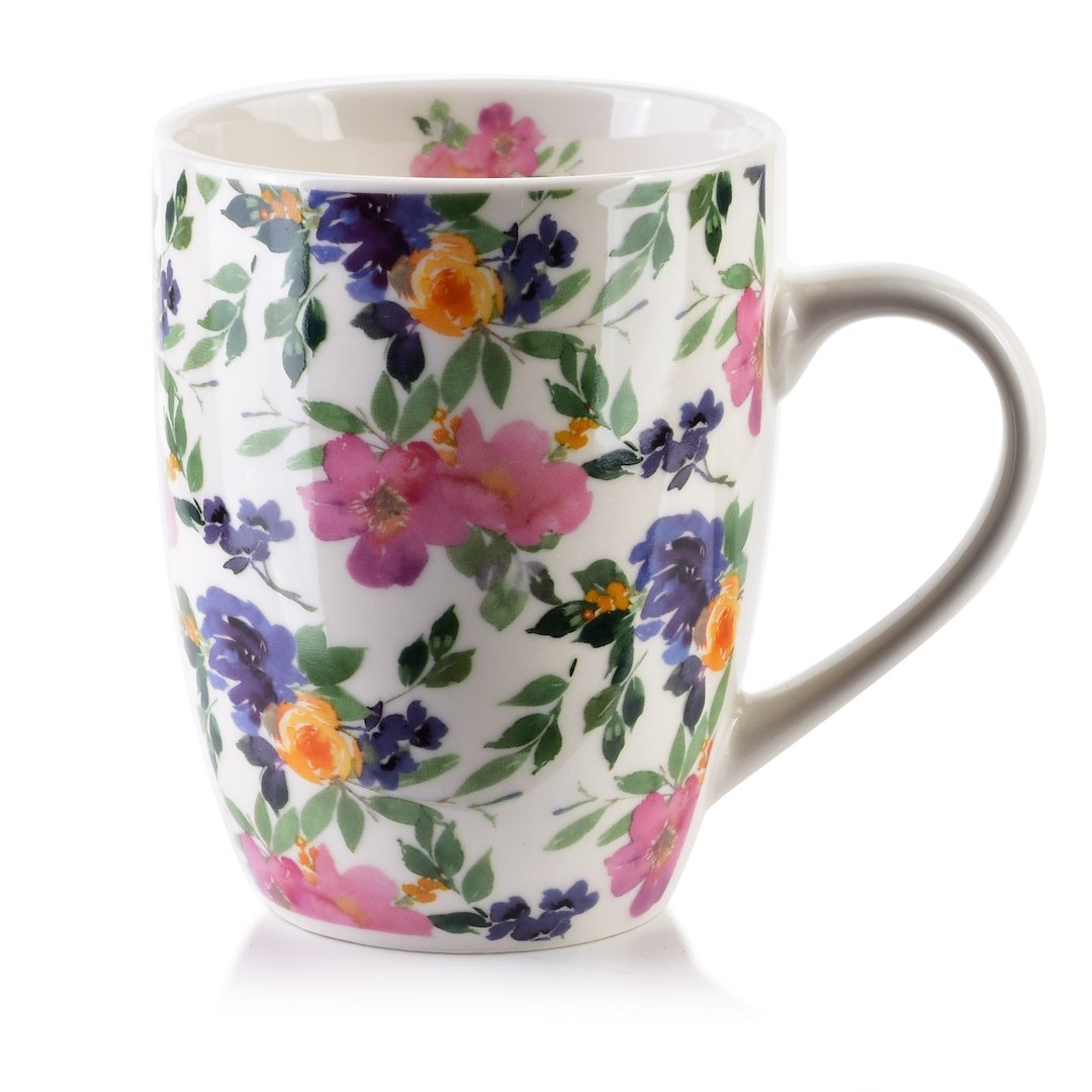 Porcelánový hrnček Eddy Colorful Flowers 360 ml