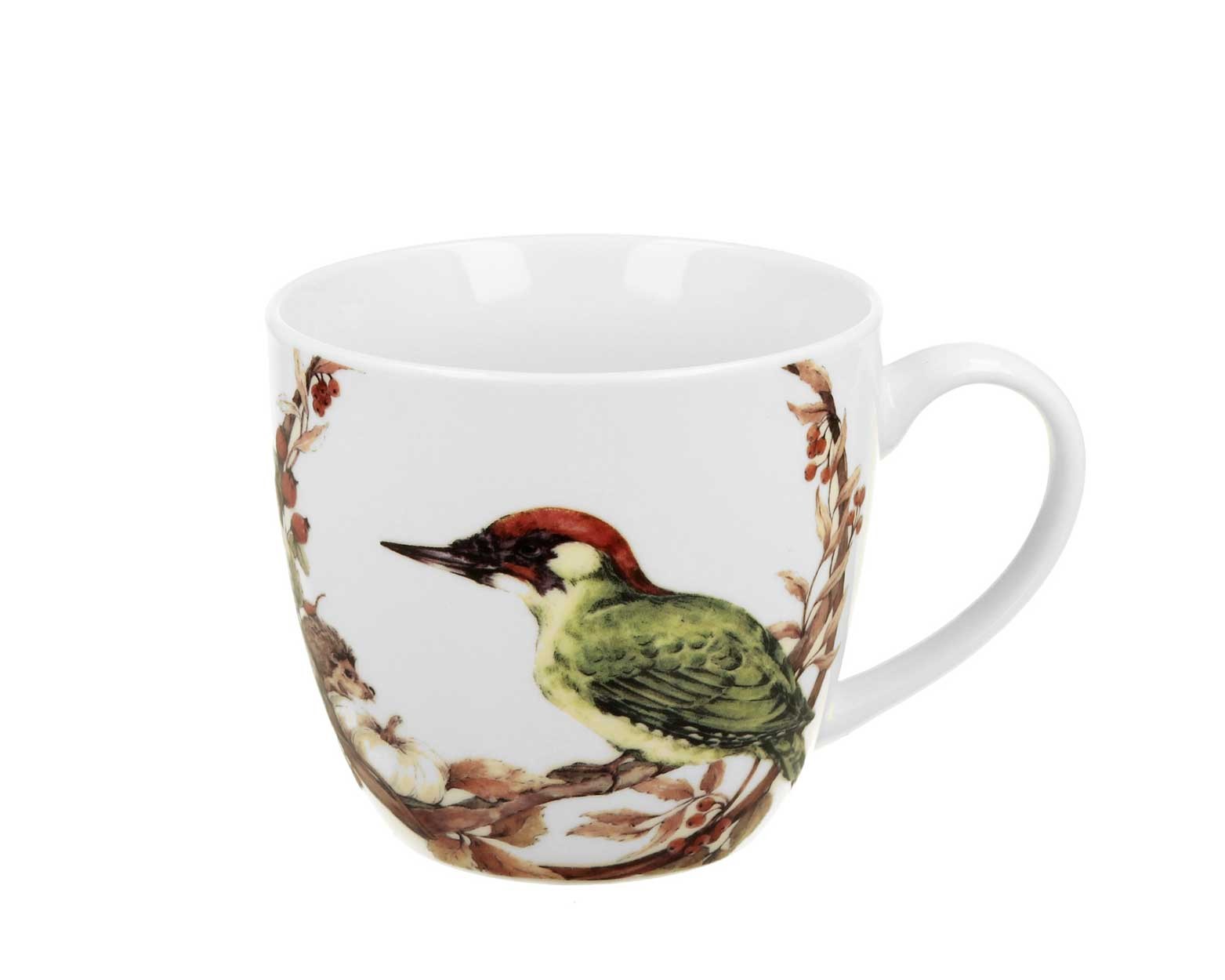 Porcelánový hrnček Woodpecker 460 ml