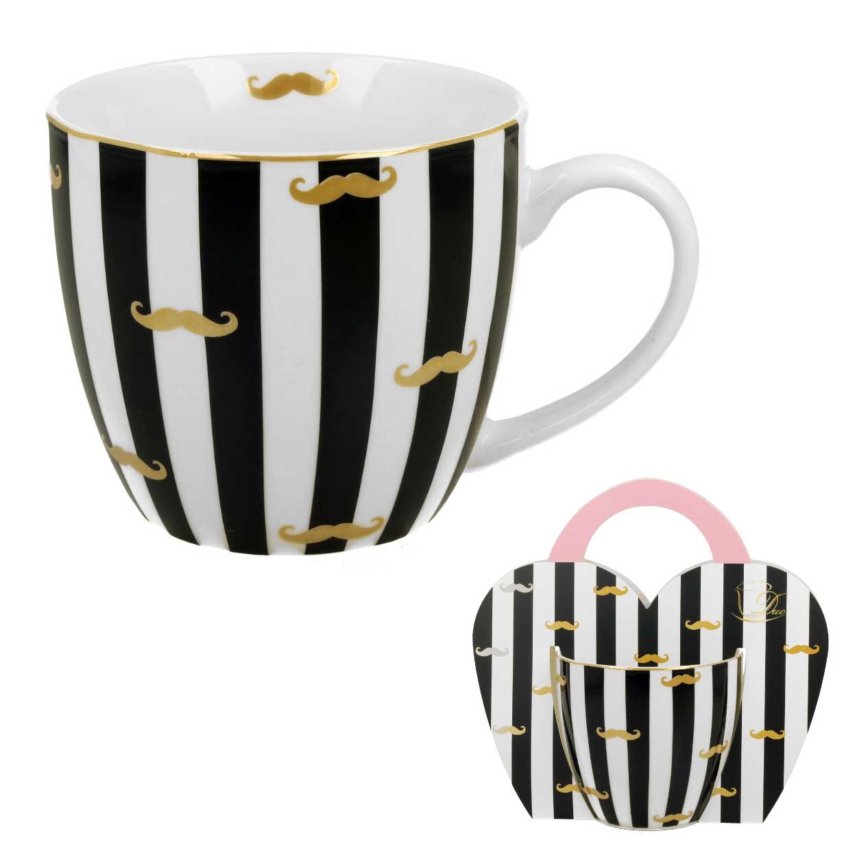 Porcelánový hrnček Moustache 460 ml