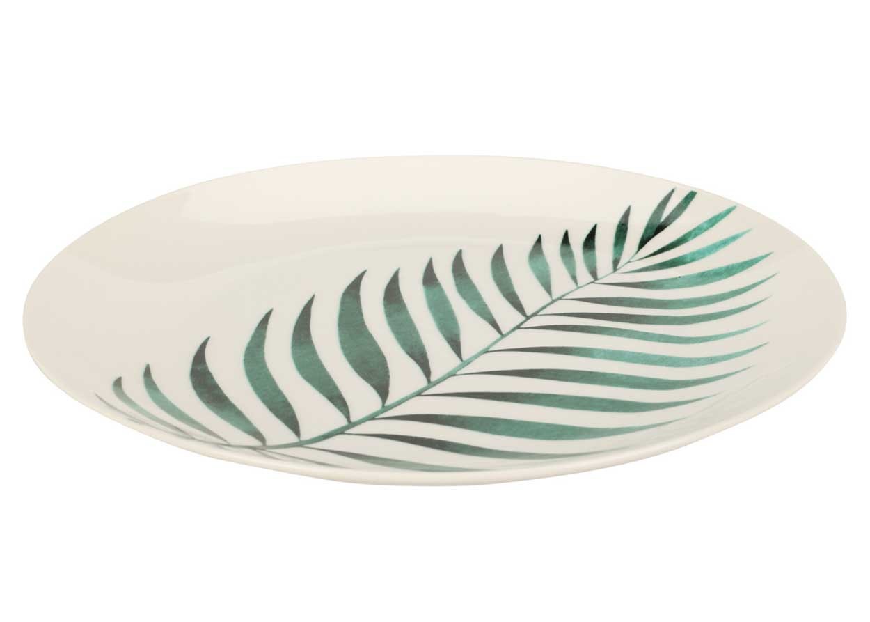 Porcelánový dezertný tanier Leaf1, (fi) 20,5 cm, listy