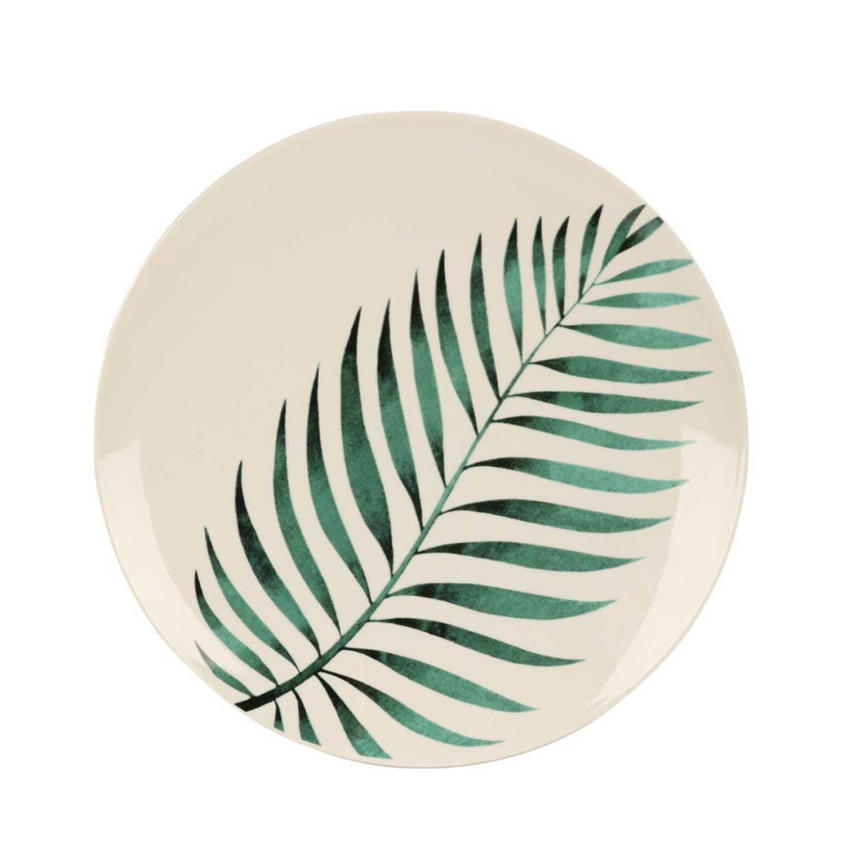 Porcelánový tanier Leafs1, (fi) 27 cm, listy