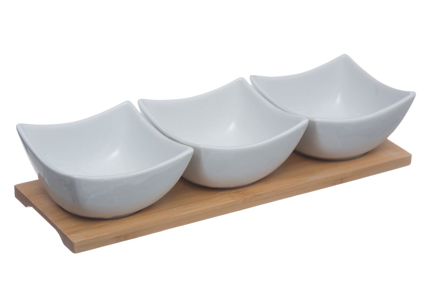 Porcelánová servírovacia miska Trio 30x10x6 cm sada 3ks