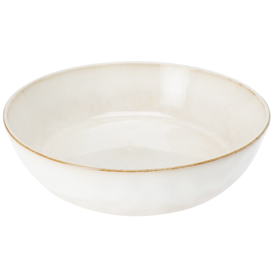 Kameninový hlboký tanier Sia, (fi) 20,5 cm, biely