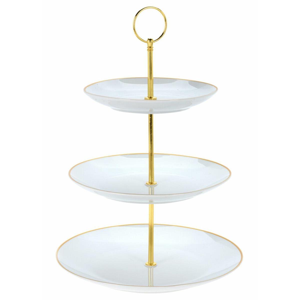 Porcelánový servírovací podnos Goldie, 24x33 cm