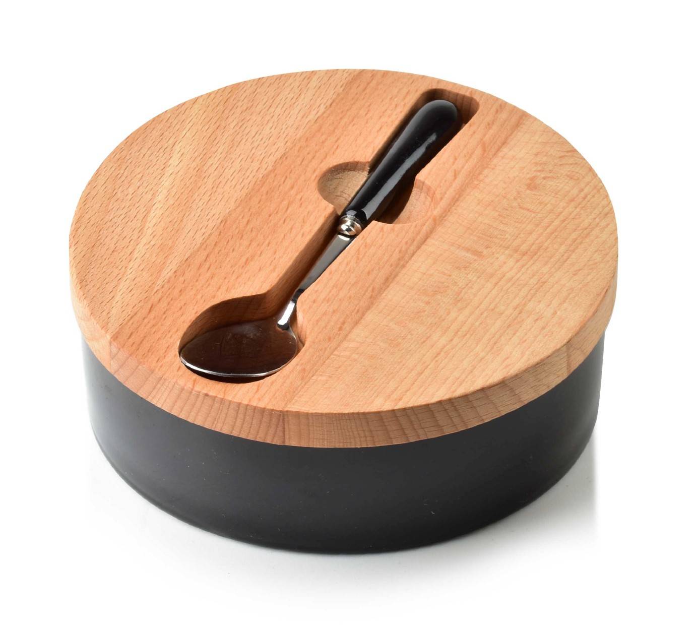 Porcelánová cukornička Basic Black, (fi)14,5 cm