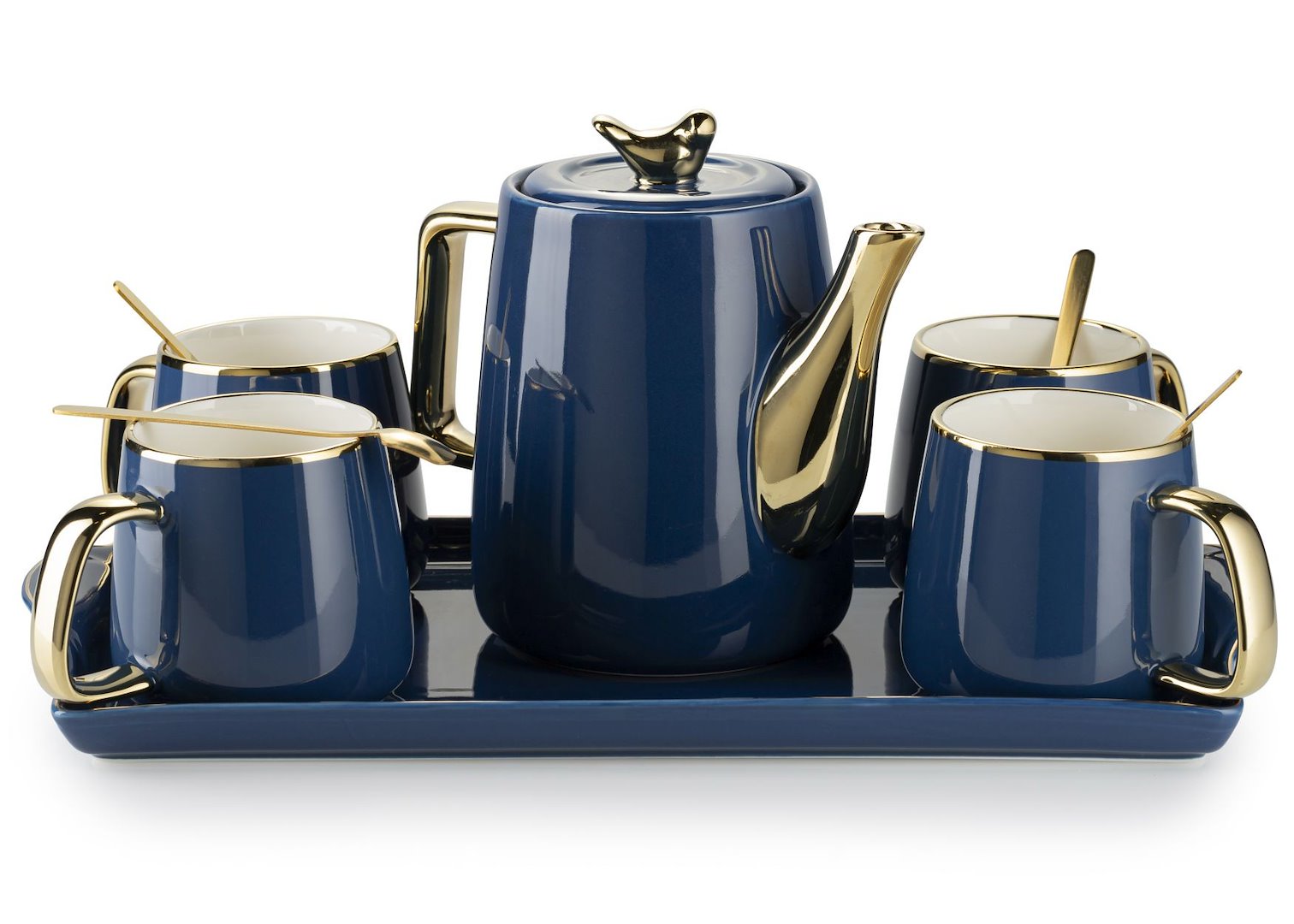 Čajový/kávový set Noah Navy Gold