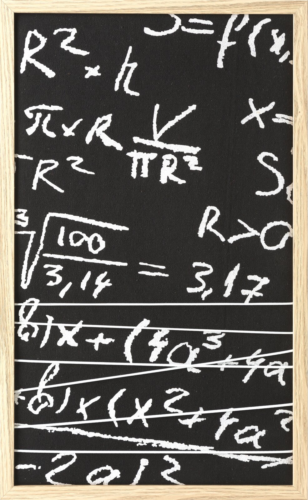 OBRAZ MATEMATICKÝ 55X33X1 CM