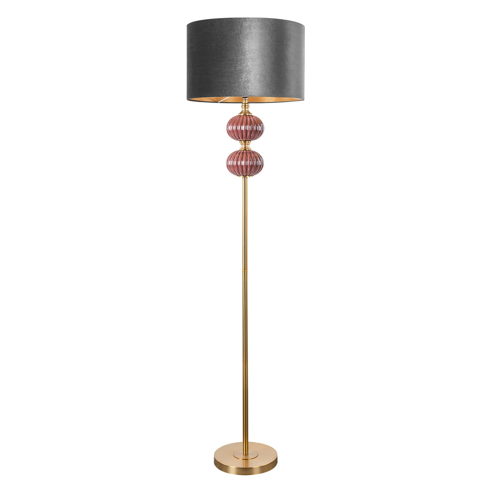 Stojacia lampa Mariana/01 46x174 strieborno-bordové