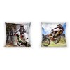 DETSKÁ OBLIEČKA NA VANKÚŠ MOTOCROSS 40X40 CM VZOROVANÁ