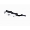 Stropné svietidlo Horus, 1x sivé plastové tienidlo, (biely plast), (45 cm)