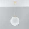 Závesné svietidlo Ugo, 1x biele sklenené tienidlo, (fi 40 cm), g