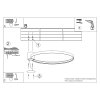 Stropné LED svietidlo Rio 55, 1x LED 30w, 3000k, w
