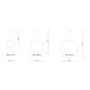 Stropné LED svietidlo Rio 110, 1x LED 70w, 3000k, w