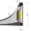 Závesné LED svietidlo Rio 78, 1x LED 50w, 3000k, g