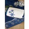 VIANOČNÝ FROTÉ UTERÁK CAROL SADA 3KS 70X140 CM BIELA
