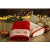 VIANOČNÝ FROTÉ UTERÁK NOEL SADA 6KS 50X90 CM BIELA