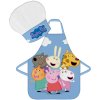 DETSKÁ ZÁSTERA S ČIAPKOU PEPPA PIG AND FRIENDS 45X50 CM, 2X33CM VZOROVANÁ
