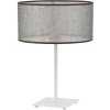 Stolná lampa Indigo, 1x textilné tienidlo (výber z 8 farieb), (výber zo 4 farieb konštrukcie), n