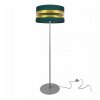 Stojacia lampa Intense gold, 1x textilné tienidlo (výber zo 6 farieb), (výber z 3 farieb konštrukcie), (fi 40cm), o