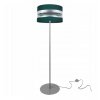 Stojacia lampa Intense chrome, 1x textilné tienidlo (výber zo 6 farieb), (výber z 3 farieb konštrukcie), (fi 35cm), o